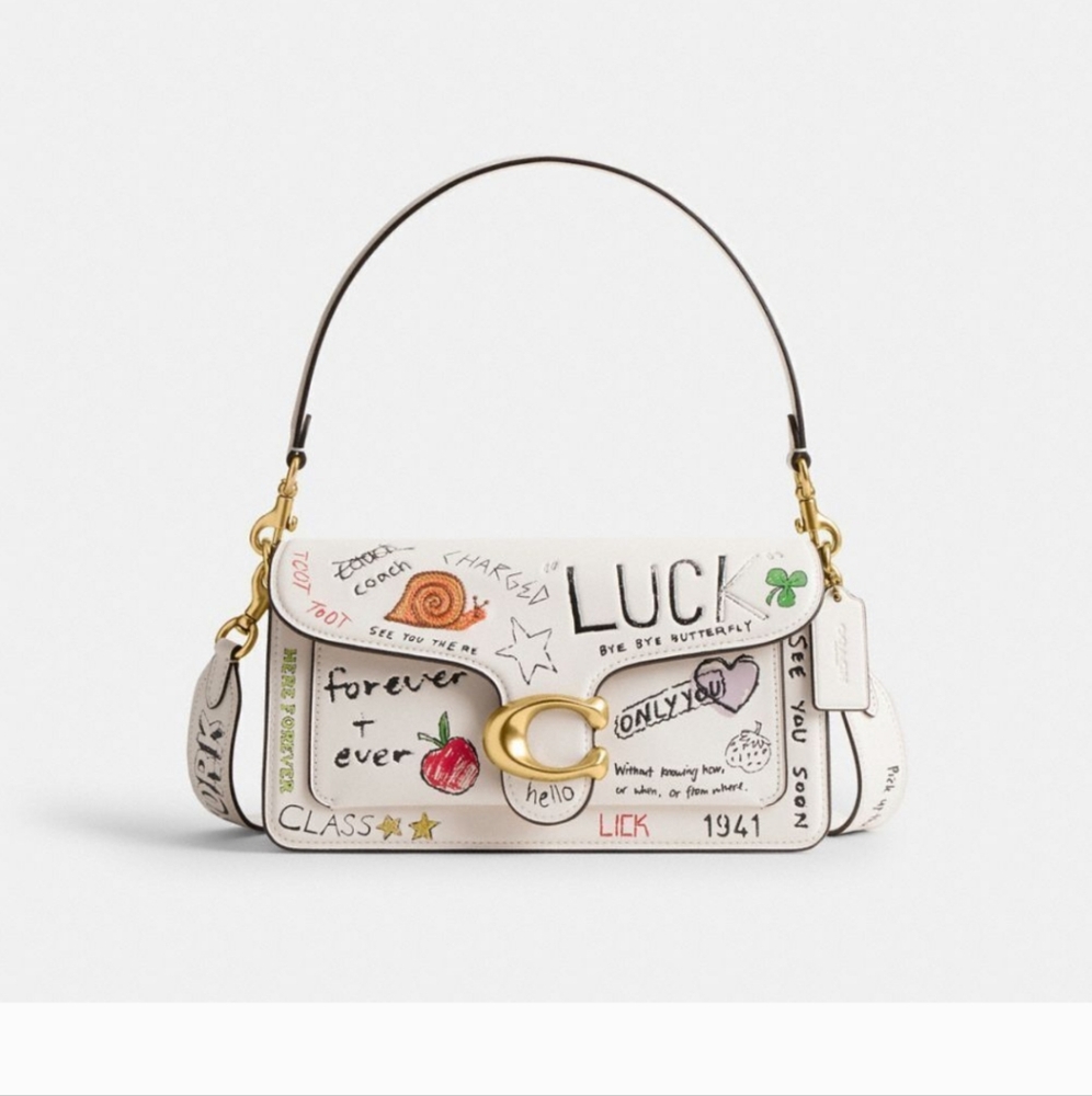 Coach Women's Tabby 26 Sketch Print Leather Shoulder Bag